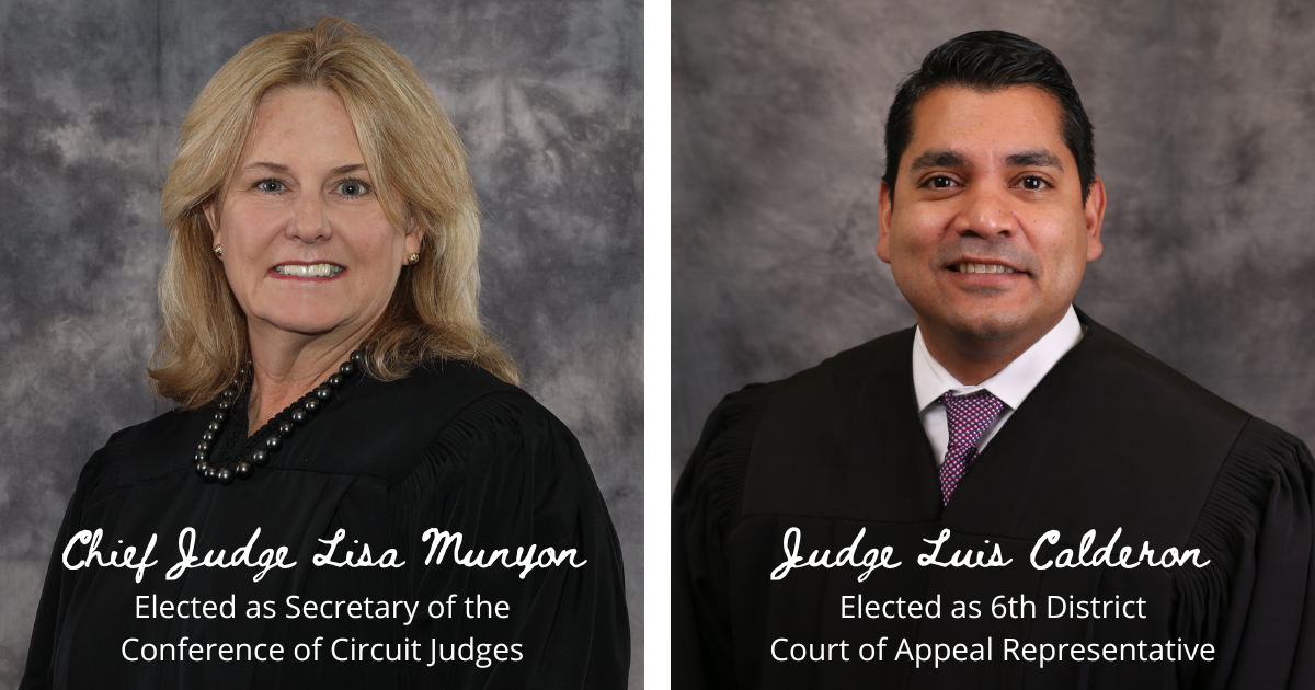 Chief Judge Lisa Munyon and Judge Luis Calderon Elected to the Florida